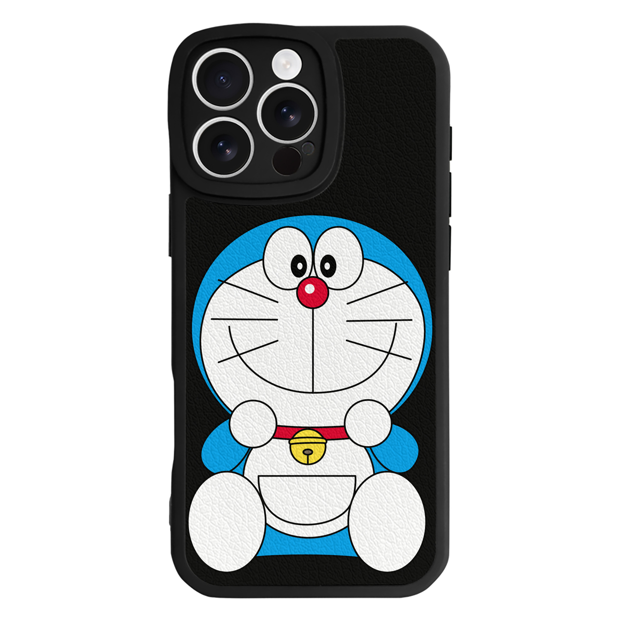 （画像用） ドラえもん Doraemon 【iPhone 16シリーズ対応】シリコンスマホケース（レザー調） 材質：シリコン
